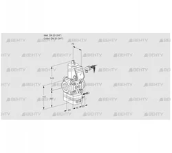 VAG120R/NWAE (88002579) Газовый клапан с регулятором соотношения Kromschroder