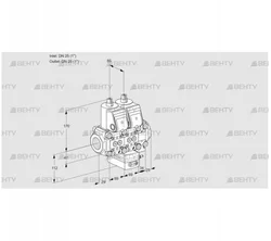 VCH2T25N/25N05NHAVQR/PPPP/PPPP (88101135) Клапан с регулятором расхода Kromschroder