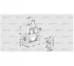 VCS780F05NLWR3B/PPPP/2-P4 (88205083) Сдвоенный газовый клапан Kromschroder