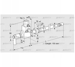 ZMI 25TG150N (84099346) Пилотная горелка Kromschroder