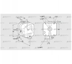 DG 150TG-21K2 (84447831) Датчик-реле давления газа Kromschroder