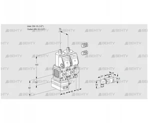 VCD1E15R/15R05FD-50NWR3/3-PP/PPPP (88106536) Регулятор давления Kromschroder