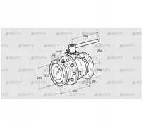 AKT 150F160G1 (03152318) Запорный кран Kromschroder