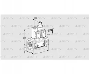 VCS665F05NLWRB/PPPP/PPPP (88205191) Сдвоенный газовый клапан Kromschroder