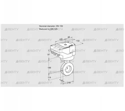 IBAF150/125Z05/20-30W3E (88302487) Дроссельная заслонка Kromschroder