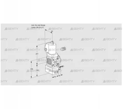 VAG3-/50R/NQGLAE (88031738) Газовый клапан с регулятором соотношения Kromschroder