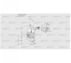 VAD1-/25R/NW-50A (88007557) Газовый клапан с регулятором давления Kromschroder