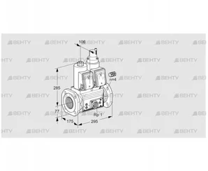 VCS665F05NLWR3E/PPEP/PPPP (88204590) Сдвоенный газовый клапан Kromschroder