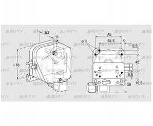 DL 150KN-6W (84444535) Датчик-реле давления воздуха Kromschroder