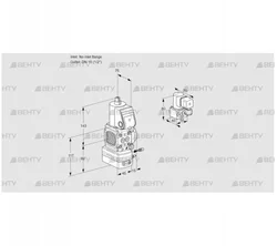 VAG1-/15R/NWBE (88026746) Газовый клапан с регулятором соотношения Kromschroder