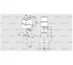 IDR200Z03D100AS/50-60Q30TR10 (88302784) Дроссельная заслонка Kromschroder