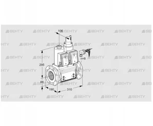 VCS780F05NLWRB/PPPP/PPPP (88205266) Сдвоенный газовый клапан Kromschroder