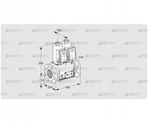 VCS9T125A05NNAGRE/PPPP/PPPP (88205285) Сдвоенный газовый клапан Kromschroder