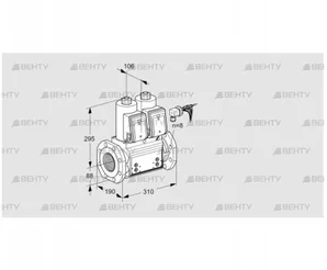 VCS780F05NNKRB/PPPP/PPPP (88203886) Сдвоенный газовый клапан Kromschroder