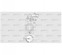 DKR 250Z03H350D (72701140) Дроссельная заслонка Kromschroder