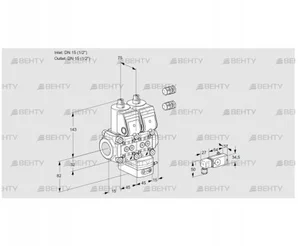 VCD1E15R/15R05ND-100QR3/PP-3/2-PP (88100152) Регулятор давления Kromschroder