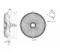 Осевой вентилятор ebmpapst S6D630AN0101