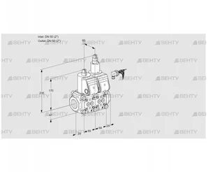 VCS2E50R/50R05NLWR/PPPP/PPPP (88104140) Сдвоенный газовый клапан Kromschroder