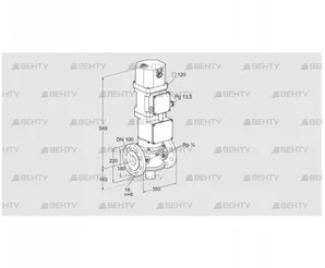 VK 100F40W6HXG43D (85314421) Газовый клапан с приводом Kromschroder