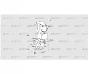 VK 100F10W6A93DF (85311251) Газовый клапан с приводом Kromschroder