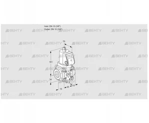 VAN1T10N/NQ (88014045) Сбросной газовый клапан Kromschroder