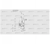 VAD1-/25R/NQSR-100A (88020314) Газовый клапан с регулятором давления Kromschroder