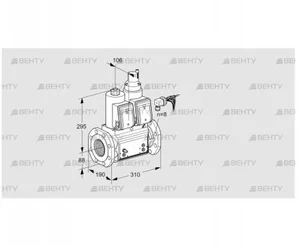 VCS780F05NLWRB/MPPP/PPPP (88207317) Сдвоенный газовый клапан Kromschroder