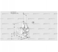 VAG3E50F/40R05GEVWR/PP/PP (88106263) Газовый клапан с регулятором соотношения Kromschroder