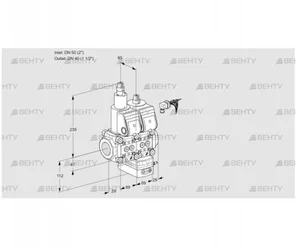 VCG2E50R/40R05LGNWR/PPPP/PPPP (88107606) Клапан с регулятором соотношения Kromschroder