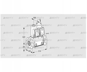 VCS7T80A05NLQGRB/PPPP/MMMM (88204877) Сдвоенный газовый клапан Kromschroder