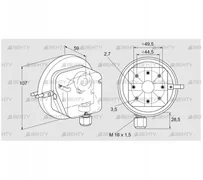 DL 3KG-4 (84444614) Датчик-реле давления воздуха Kromschroder