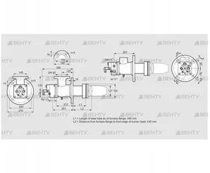 BIC 125HBL-400/435-(9)E (84034051) Газовая горелка Kromschroder