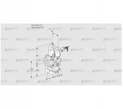 VAG350R/NKAN (88012498) Газовый клапан с регулятором соотношения Kromschroder