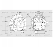 DL 3KG-3W (84444650) Датчик-реле давления воздуха Kromschroder