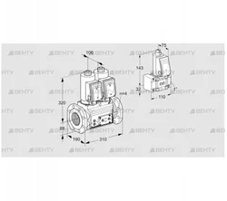 VCS7T80A05NNQSRE/PPPP/PPZ- (88205246) Сдвоенный газовый клапан Kromschroder