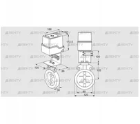 IDR80Z03D100AU/50-15W15E (88303614) Дроссельная заслонка Kromschroder