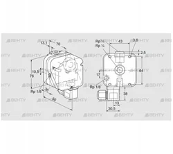 DG 150U-9N (84447034) Датчик-реле давления газа Kromschroder