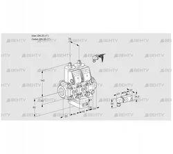 VCH1E25R/25R05NHEVWR/-3PP/PPPP (88103602) Клапан с регулятором расхода Kromschroder