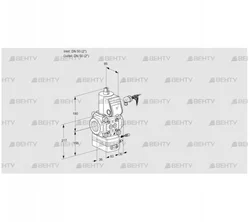 VAH350R/NQAE (88028228) Клапан с регулятором расхода Kromschroder