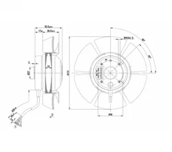Осевой вентилятор ebmpapst A2D170AA0401