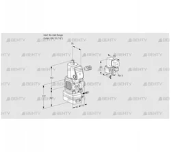 VAG1-/15R/NQBE (88011490) Газовый клапан с регулятором соотношения Kromschroder