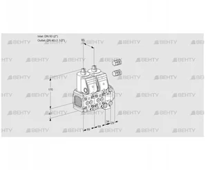 VCS2E50R/40R05FNNVWR3/PPPP/PPPP (88101764) Сдвоенный газовый клапан Kromschroder