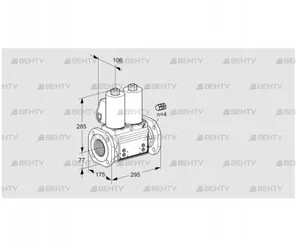 VCS665F05NNKL3B/PPPP/PPPP (88204017) Сдвоенный газовый клапан Kromschroder