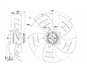 Осевой вентилятор ebmpapst A4D450AP0102