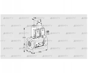 VCS665F05NLWGR3E/PPPP/PPPP (88207284) Сдвоенный газовый клапан Kromschroder