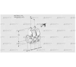 VCS2E40R/40R05NNKR/PPPP/PPPP (88100013) Сдвоенный газовый клапан Kromschroder