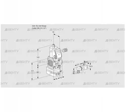 VAD1-/15R/NW-100B (88025062) Газовый клапан с регулятором давления Kromschroder