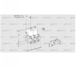 VCS2E40R/40R05NNWL/PPPP/3--4 (88107605) Сдвоенный газовый клапан Kromschroder