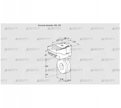 IBG150Z05/20-30W3E (88301442) Дроссельная заслонка Kromschroder