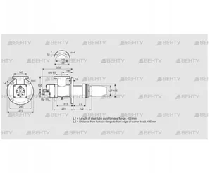 BIC 125HB-400/435-(2)E (84034050) Газовая горелка Kromschroder